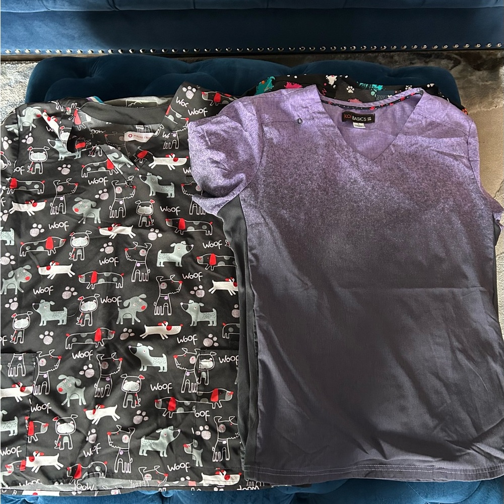 Women Scrub Tops Bundle - Picture 2 of 9
